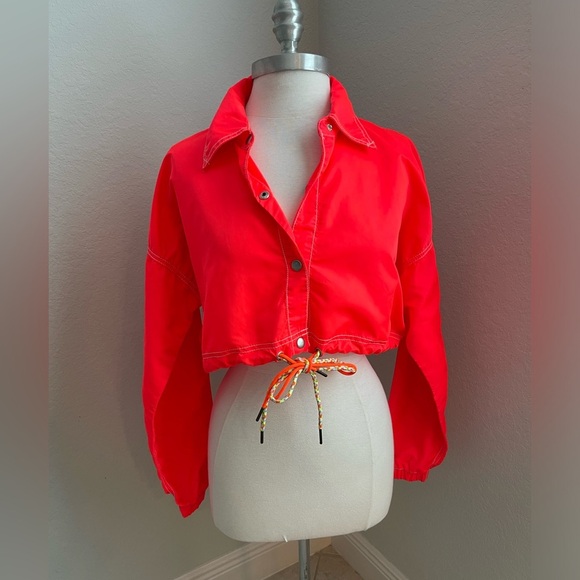 URBAN OUTFITTERS Cropped Neon Jacket - Picture 3 of 12